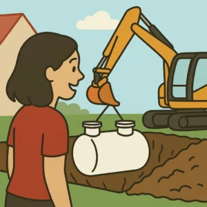 Anläggning av avlopp