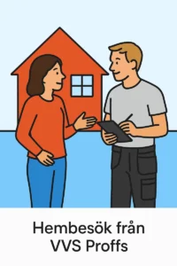 Hembesök för vvs projekt