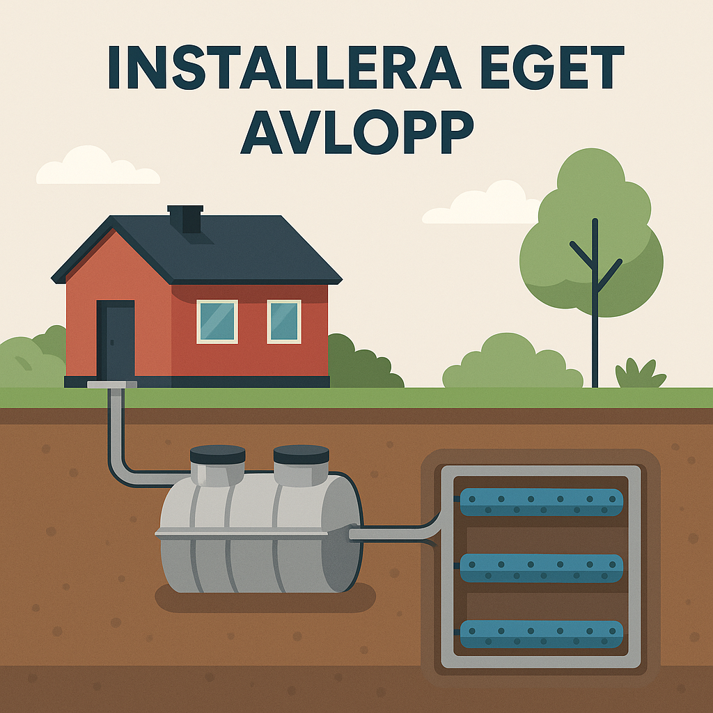 vatten och avlopp princip skiss
