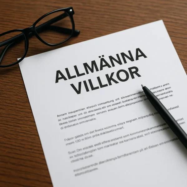 Allmänna villkor VVS Proffs