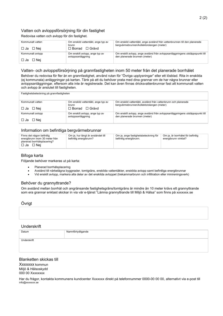 miljöförvaltningen energibrunn