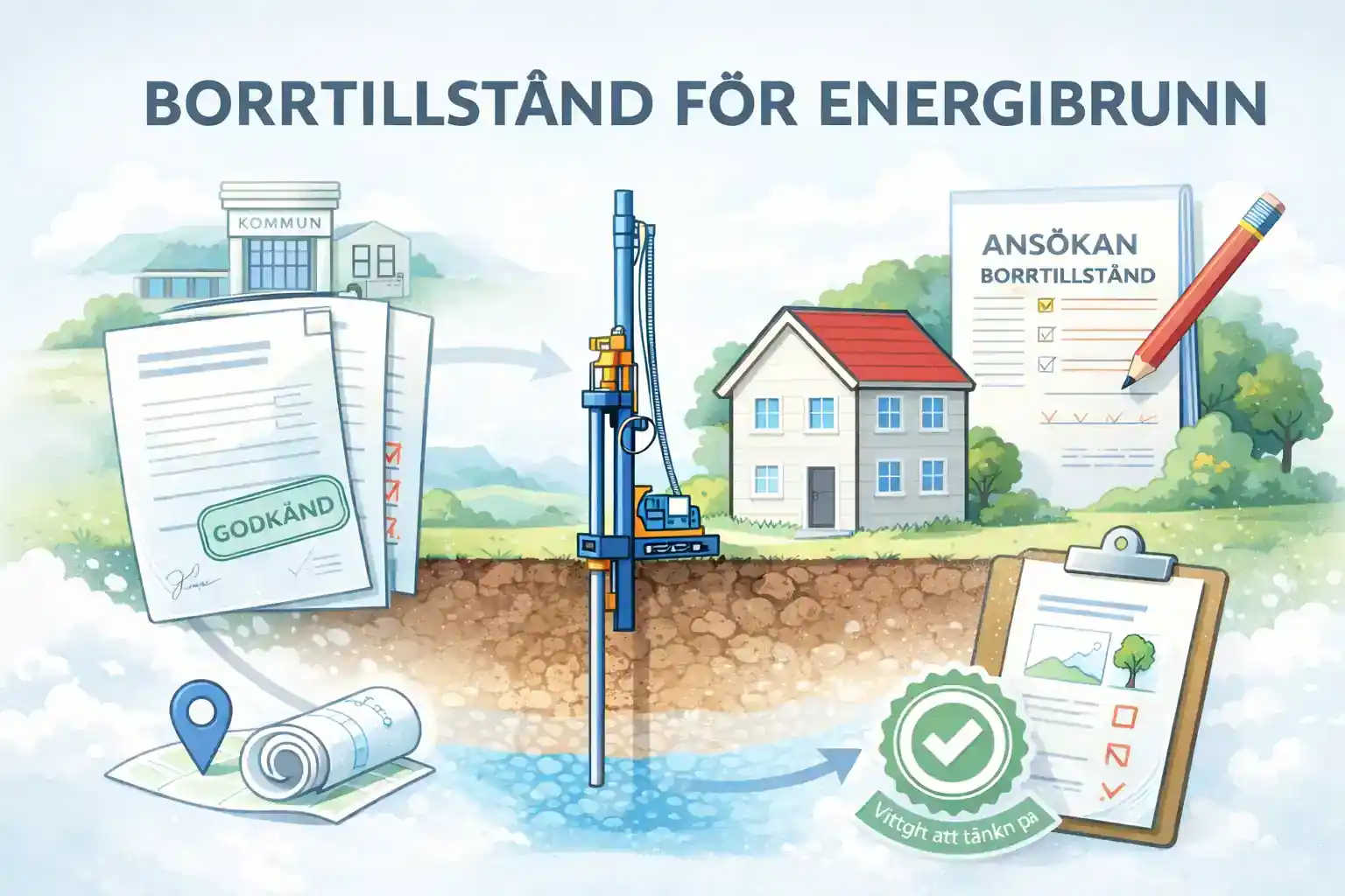 Borrtillstånd för energibrunn