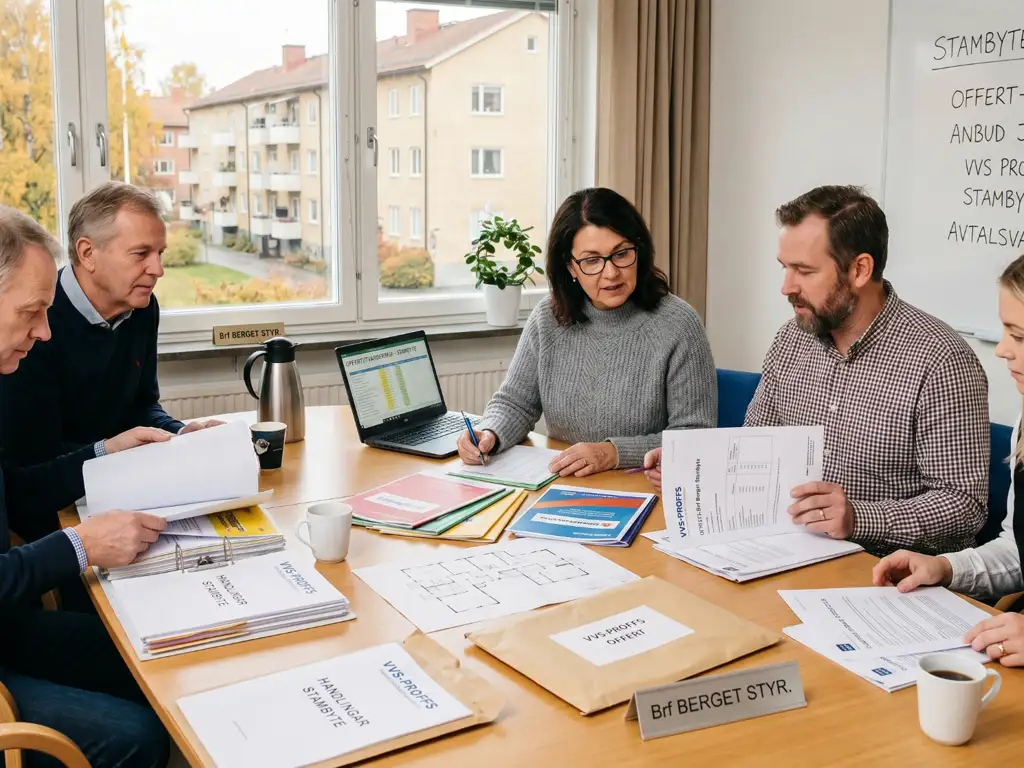 offertinsamling inför stambyte i BRF