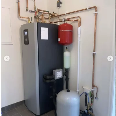Installation av värmepump med eget vattensystem – Arvika
